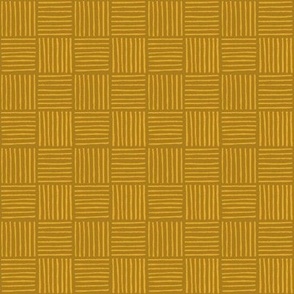 Mini Checker lines Golden yellow MEDIUM 2x2 inch