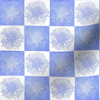 Watercolor Cornflowers Grid (XS)