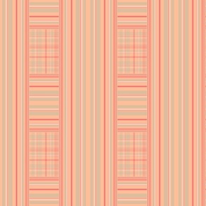 Peach Fudge Stripe And Plaid