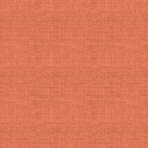 Faux Burlap hessian woven solid in  Pantone peach blosson pink brown