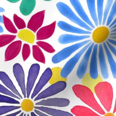 Cheerful Daisy Design - Large Scale