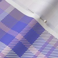 Blue, Indigo, Gray and Violet Rich Tartan Plaid Large