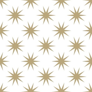 Ten Pointed Geometric Stars White Background Small Scale