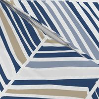 Herringbone Hues of Dark Blue by Friztin