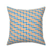 Small Scale Team Spirit Basketball Houndstooth in New York Knicks Blue and Orange