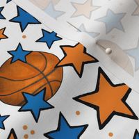 Medium Scale Team Spirit Basketball with Stars in New York Knicks Blue and Orange (2)