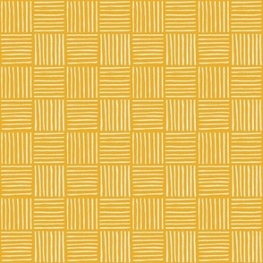 Mini Checker lines yellow MEDIUM 2x2 inch