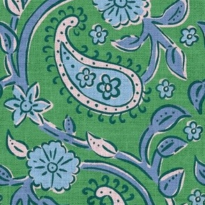 Paisley Floral - Block Print
