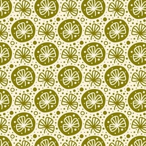3043 E Small - clover leaves stamps