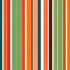 vertical peach and green stripes