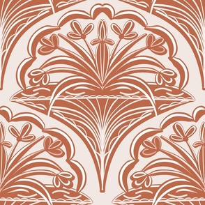 Brown Elegant Floral Pattern