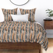 Black Forest Stripes terracotta - M