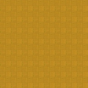 Mini Checker lines Golden yellow SMALL 1X1 inch