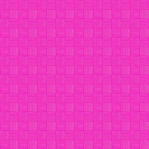 Mini Checker lines Hot pink  SMALL 1X1 inch