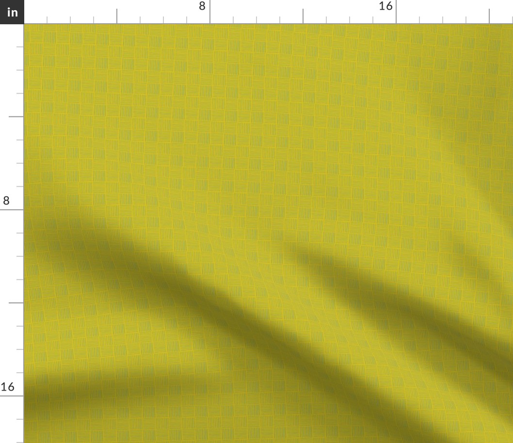 Mini Checker lines yellow lime SMALL 1X1 inch