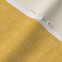 Mini Checker lines yellow SMALL 1X1 inch