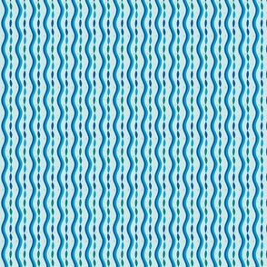 (ditsy - Dollhouse 1in) Ultra Steady Pantone palette hand-drawn mending waves -on light blue 