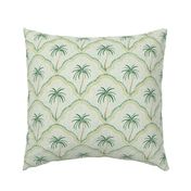 Antique Indian Block Print Palm - Green