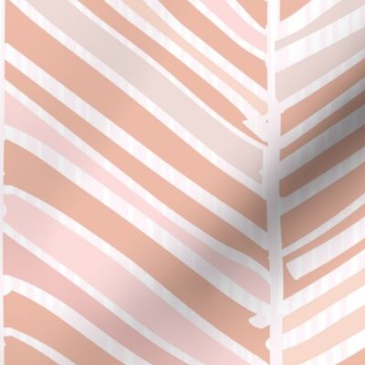 Herringbone Hues of Pastel M+M Peachy Pink by Friztin