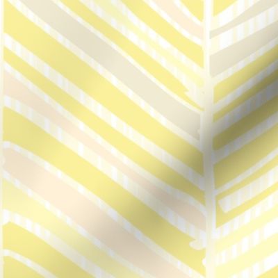 Herringbone Hues of Pastel Yellow by Friztin