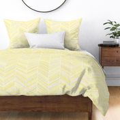 Herringbone Hues of Pastel Yellow by Friztin