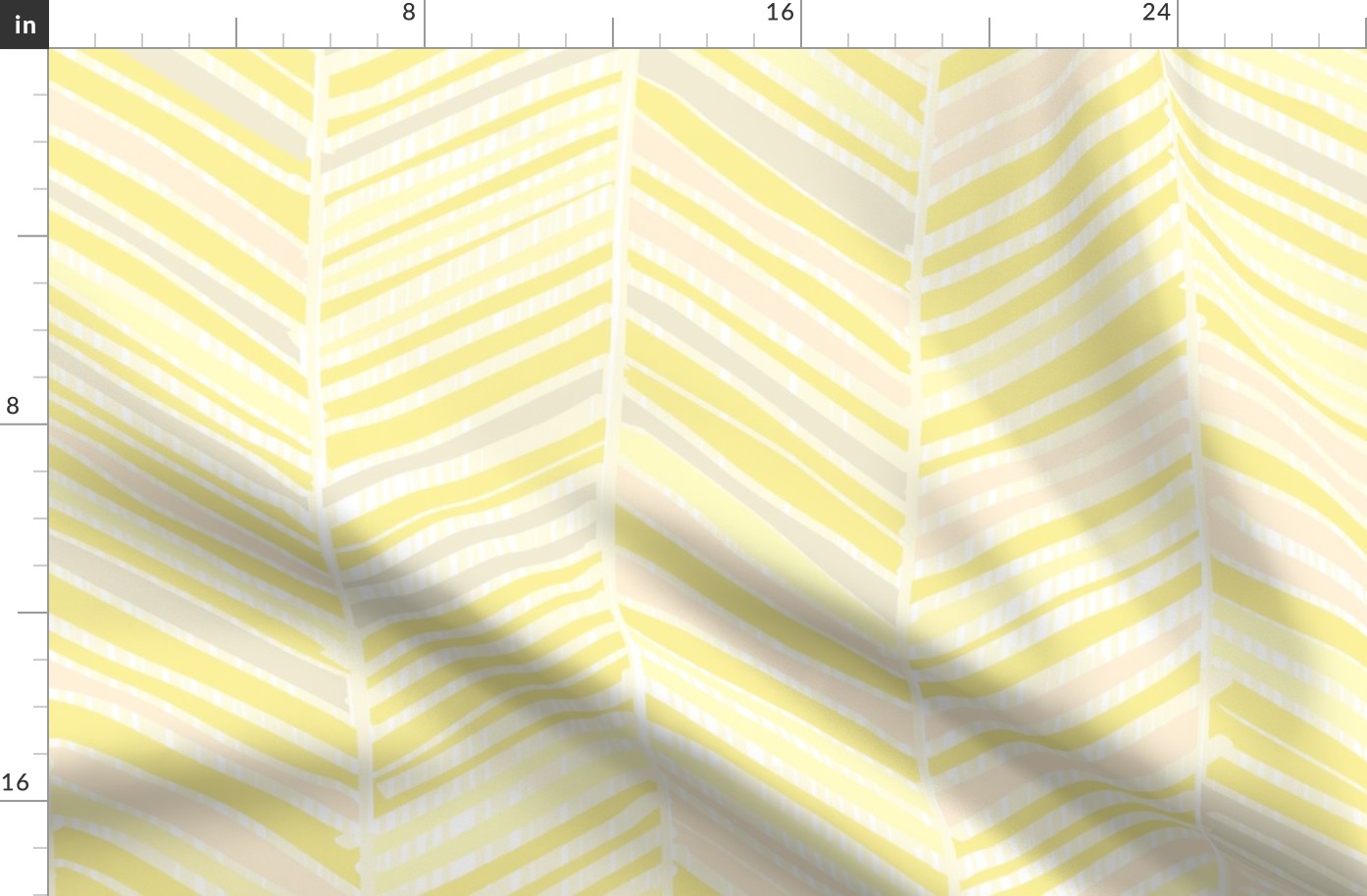 Herringbone Hues of Pastel Yellow by Friztin