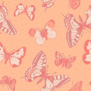 Peachy Butterflies