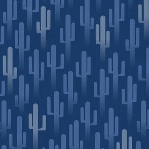 Saguaro Cactus in Denim Blue