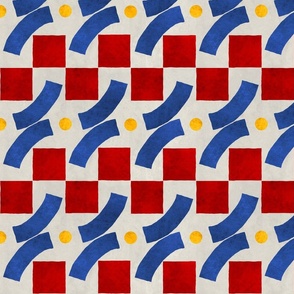 Primary Block Print for Fabric