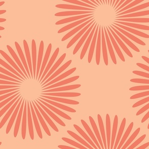 Medium - Peach Fuzz pantone Simple floral