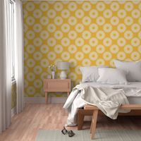 Medium - Welcoming wallpaper - happy yellow modern floral