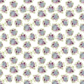 Watercolor Hydrangeas White Background Small