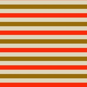 POPPIE STRIPE RED AND GOLD