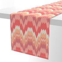 Chevron Peach fuzz Pantone color pallette medium scale for home decor, fabric and wallpaper