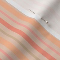 Sweet Dreams Peach Stripe - Pantone Peach Plethora