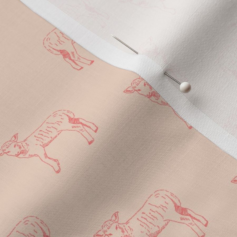 Counting Sheep - Pantone Peach Plethora