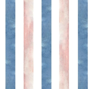 Vertical Light Blue and Pink Stripes