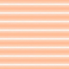 Horizontal Gradient Stripe in Peach Fuzz and White