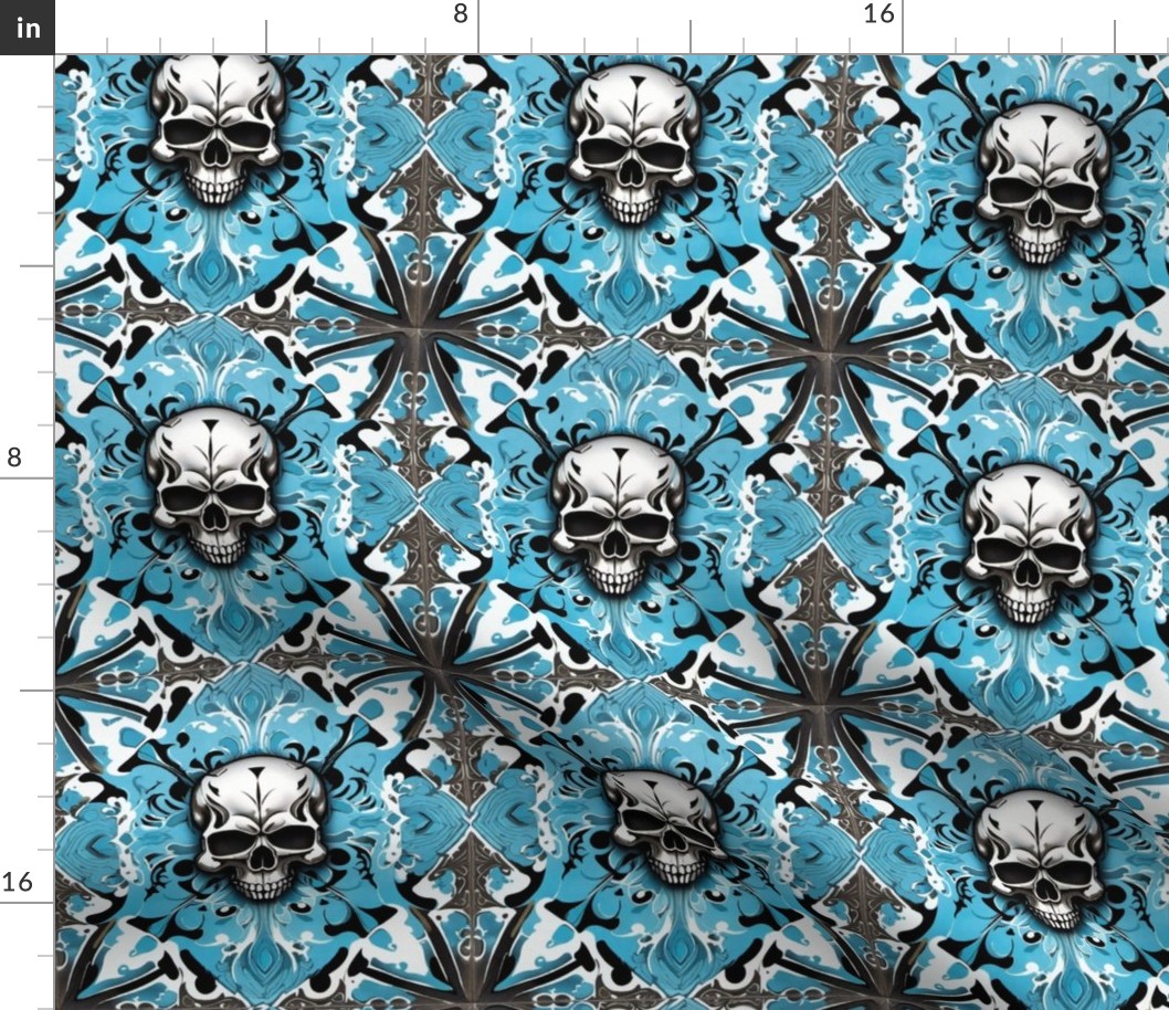 Diamond Skull Pattern