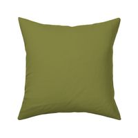 Earthy Olive Green Plain Green Solid Color #848642