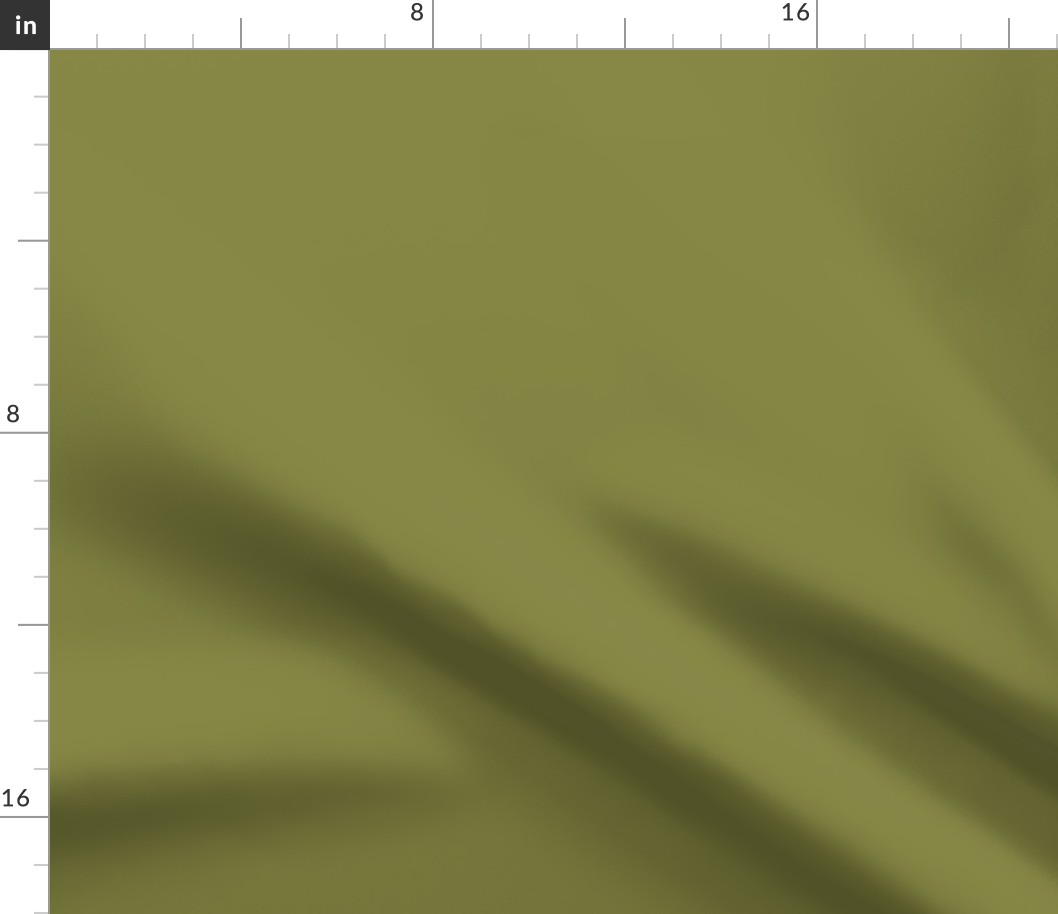 Earthy Olive Green Plain Green Solid Color #848642