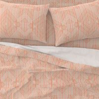 Peach Fudge Stripes And Plaid Geometric Optical Illusion