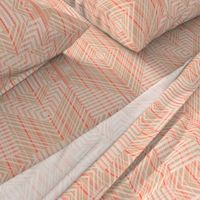 Peach Fudge Stripes And Plaid Geometric Optical Illusion