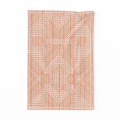 Peach Fudge Stripes And Plaid Geometric Optical Illusion