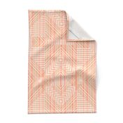 Peach Fudge Stripes And Plaid Geometric Optical Illusion