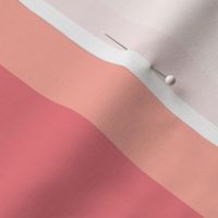 Simple striped wallpaper in peach fuzz mauve for bold bright interiors