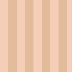 Warm minimalism peach cream and beige stripe