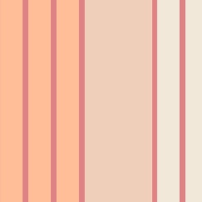 Peach Fuzz Thick Lines and Thin Stripes: Wide and Narrow in Visual Harmony