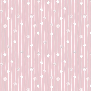 Stripy flowers pink