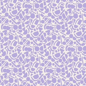 Modern Shapes - Small - Digital Lavender